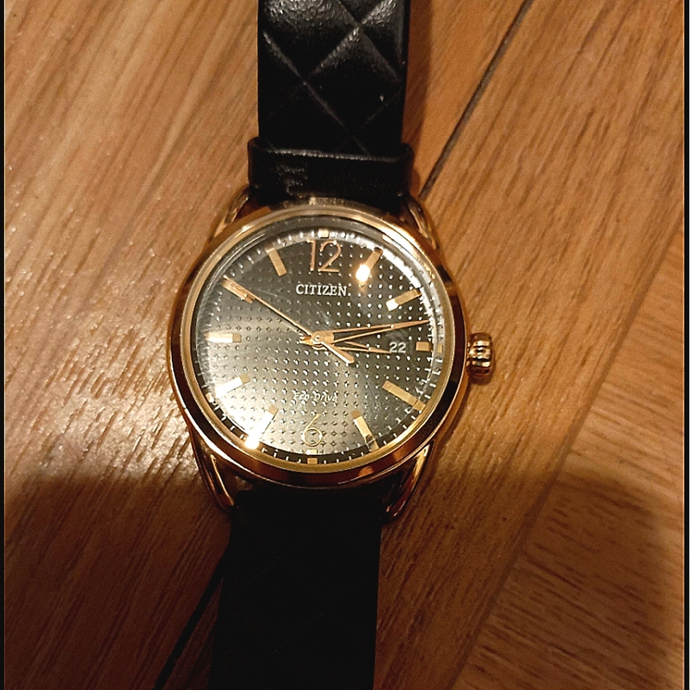 Citizen eco drive watch j8-10s108667 UNISEX leather band